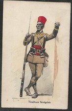 Carte postale tirailleur d'occasion  Osny