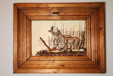 Signed vintage wooden for sale  Richmond