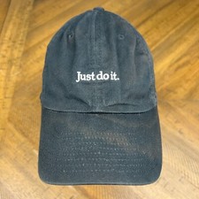 Boné de bola Nike Sportswear preto Just Do It Strapback Heritage86 desbotado pai comprar usado  Enviando para Brazil
