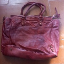 Borsa pelle rossa usato  Lecco