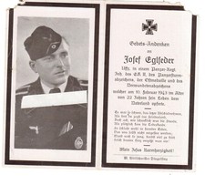 Soldaten sterbebild panzereinh gebraucht kaufen  Dingolfing