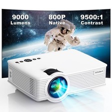 Projektor Miden Mini 1080p Full HD GP9 - 9000 lumenów, HDMI, VGA, używany na sprzedaż  PL