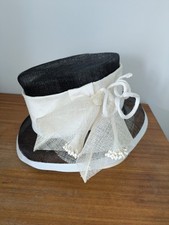 Navy cream hat. for sale  LONDON
