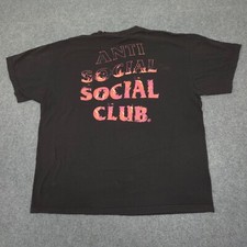Camisa masculina anti-social clube social 2XLARGE preta manga curta tamanho 2XL, usado comprar usado  Enviando para Brazil