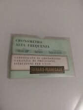 Certificato girard perregaux usato  Savignano sul Panaro
