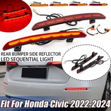 Luz refletora de para-choque traseiro de LED para Honda Civic Sedan 2021-24 lâmpada de sinalização de freio comprar usado  Enviando para Brazil
