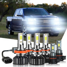 Kit de lâmpadas Hi/Lo&Fog para Chevy Silverado 1500 2007-2015 - 6x 6000K farol de LED, usado comprar usado  Enviando para Brazil