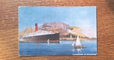 Cartão postal original usado 1914 navio de resgate Titanic Cunard Line Carpathia at Palermo, usado comprar usado  Enviando para Brazil