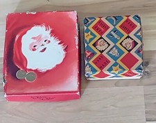 Lote de caixas de Natal vazias vintage de Papai Noel década de 1950 caixa de doces e caixa de brinquedos comprar usado  Enviando para Brazil
