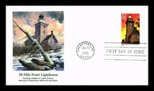 SELOS DR JIM CAPA EUA 30 MILHAS PONTO LAGO ONTARIO FAROL FDC FLEETWOOD comprar usado  Enviando para Brazil