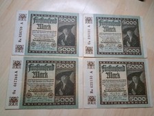 5000 mark reichsbanknote gebraucht kaufen  Nittenau