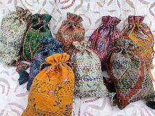 Bolsa de joias de seda bolsa Kantha feita à mão Banjara 50 peças lote atacado comprar usado  Enviando para Brazil