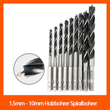 1.5mm - 10mm Holzbohrer Spiralbohrer HSS Bohrer Bit Bohrer Sechskantschaft Holz comprar usado  Enviando para Brazil