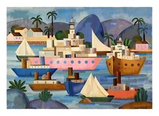 Usado, Impressão de qualidade O Porto By Tarsila do Amaral - Frame Me comprar usado  Enviando para Brazil