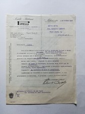 Pirelli milano lettera usato  Italia