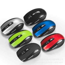 Mouse óptico sem fio 2.4GHz ratos receptor USB compatível com PC laptop computador preto comprar usado  Enviando para Brazil