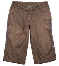 Nike Damen Braun Performance Bermuda Shorts Outdoor Zip Fly US12 D42, usado comprar usado  Enviando para Brazil