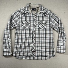 Camisa Fender masculina XL loja personalizada botão de guitarra bordado ocidental desgastado comprar usado  Enviando para Brazil