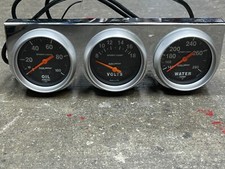 Usado, Medidores automáticos, conjunto de 3, Sport Comp, óleo 0-100, volts 0-18V, água 140-280 comprar usado  Enviando para Brazil