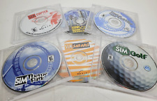 Lote de jogos para PC Sim SOMENTE DISCOS Sim City 3000 Sim Copter Sim Theme Park Gold Sim Golf comprar usado  Enviando para Brazil