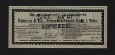 Suhl werbung 1903 gebraucht kaufen  Leipzig