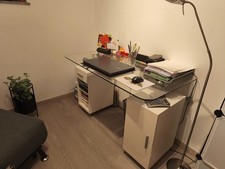 Schreibtisch glasplatte schubl gebraucht kaufen  Limburg a. d. Lahn