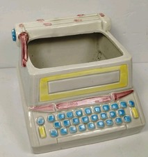 Plantadeira vintage em forma de máquina de escrever de cerâmica Relpo 6950 comprar usado  Enviando para Brazil