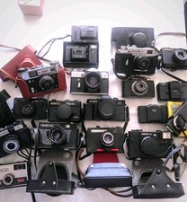 Lot of 19 Vintage Film Cameras Fed5,Zorki,Smena,Zenit,Lomo Mintar & More-Working na sprzedaż  PL