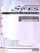 Yamaha S90 ES sintetizador original diagrama de circuito geral e esquemas na capa, usado comprar usado  Enviando para Brazil