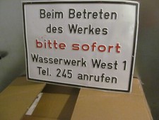Schönes schild metallschild gebraucht kaufen  Roth