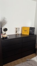 Kommode malm schwarz gebraucht kaufen  München