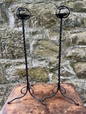 Pair wrought iron for sale  CAMBORNE