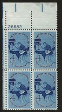 US Scott #1155, Bloco de Placa #26682 1960 Handicap 4c FVF MNH Superior Esquerdo comprar usado  Enviando para Brazil