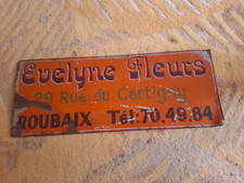 Plaque zinc evelyne d'occasion  Marseille I