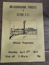 Meadowbank thistle clyde for sale  DUNBAR