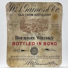 W.A. Etiqueta de uísque misturado Gaines & Co. Distillers Woodford County, Kentucky comprar usado  Enviando para Brazil