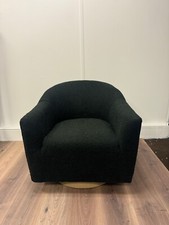 Black armchair boucle for sale  UK