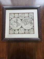 Wood framed map for sale  Lawrenceville