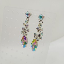 Brincos de strass AB transparente tom prata gota pendurada perfurada festa de casamento comprar usado Brincos de strass AB transparente tom prata gota pendurada perfurada festa de casamento comprar usado  Enviando para Brazil