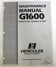 Hercules maintenance manual for sale  Saint Clair