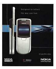 Celular Nokia 8801 impressão anúncio T publicidade móvel reflete maneira como você vive 2006 comprar usado  Enviando para Brazil