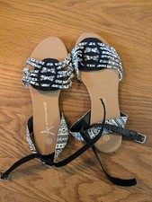 Sandalen riemchen schwarz gebraucht kaufen  Dortmund