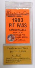 1983 EVANSVILLE 2 peças PIT PASS Race Course Committee barco hidroavião 0 comprar usado  Enviando para Brazil