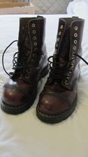 Burgundy grinders boots for sale  WINDLESHAM