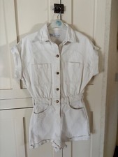 Zara cream jumpsuit for sale  NEW MILTON