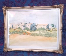 Aquarelle hameau provence d'occasion  Beaucaire