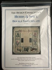 Kit de bordado Design Connection Herbs & Spice placa interruptor duplo ponto cruz comprar usado  Enviando para Brazil
