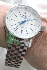 Limusine VOSTOK EUROPE GAZ-14 (MOSTRADOR BRANCO NA PULSEIRA DE PRATA) comprar usado  Enviando para Brazil
