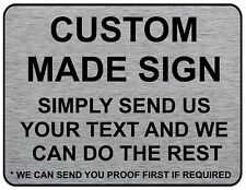 Metal sign custom for sale  LYTHAM ST. ANNES