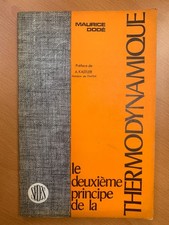 Principe thermodynamique mauri d'occasion  Bouxières-aux-Dames
